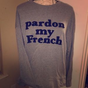 Pardon My French old navy sweater